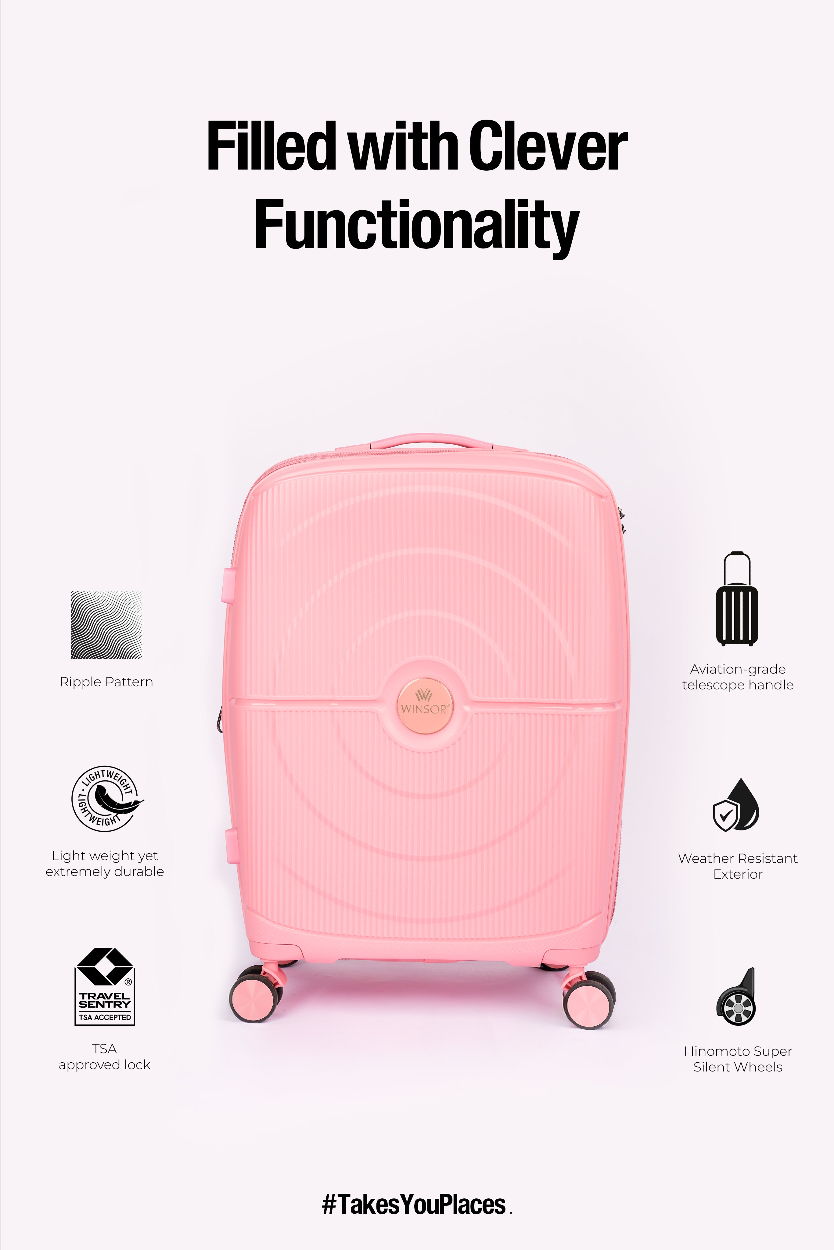 Blossom Check-In Large Hard Luggage