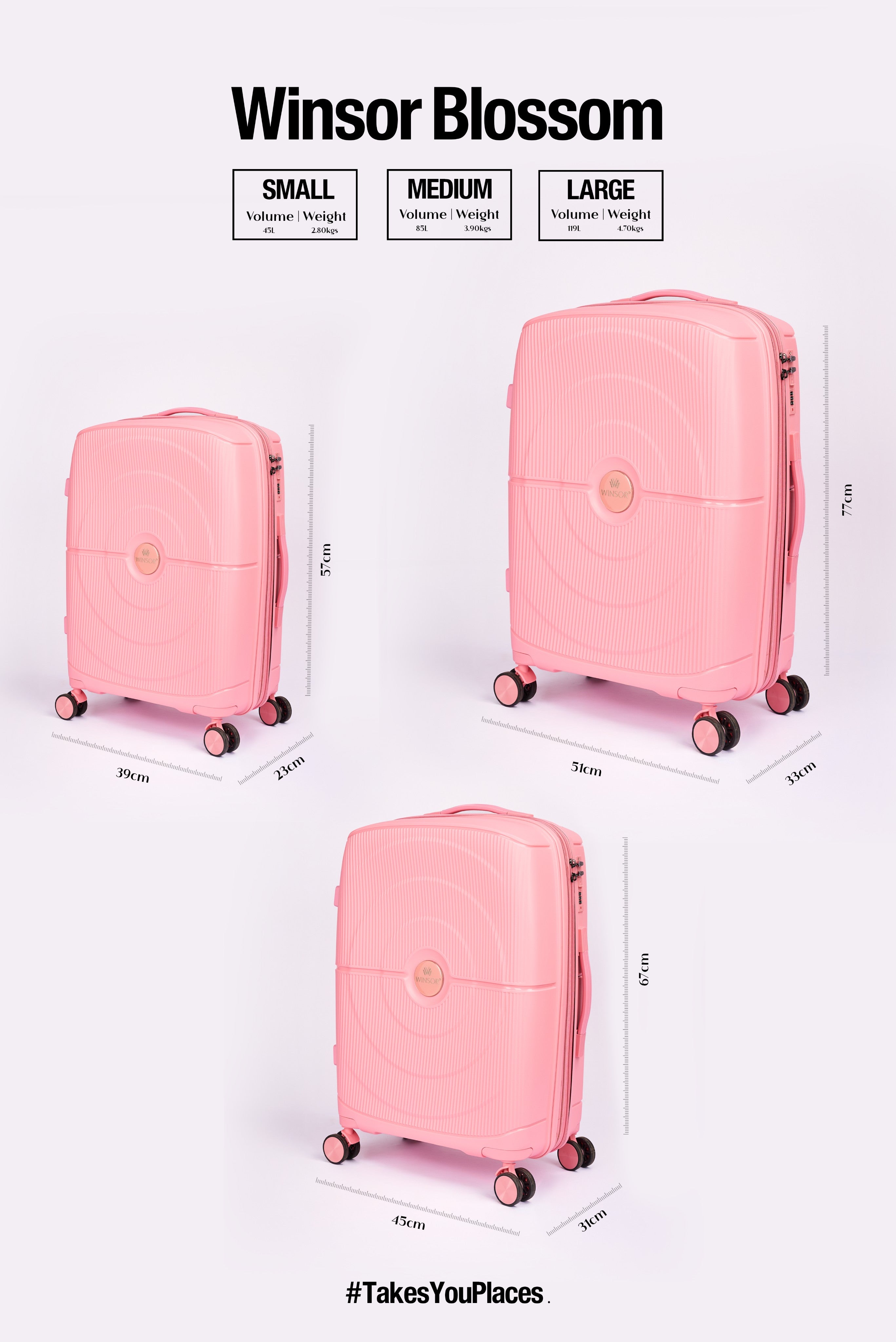 Blossom Cabin Hard Luggage