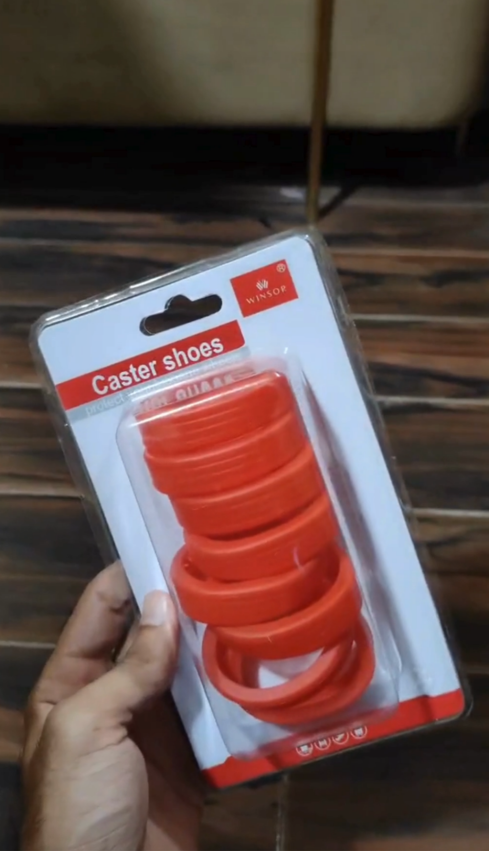 Red Luggage Wheel Cover