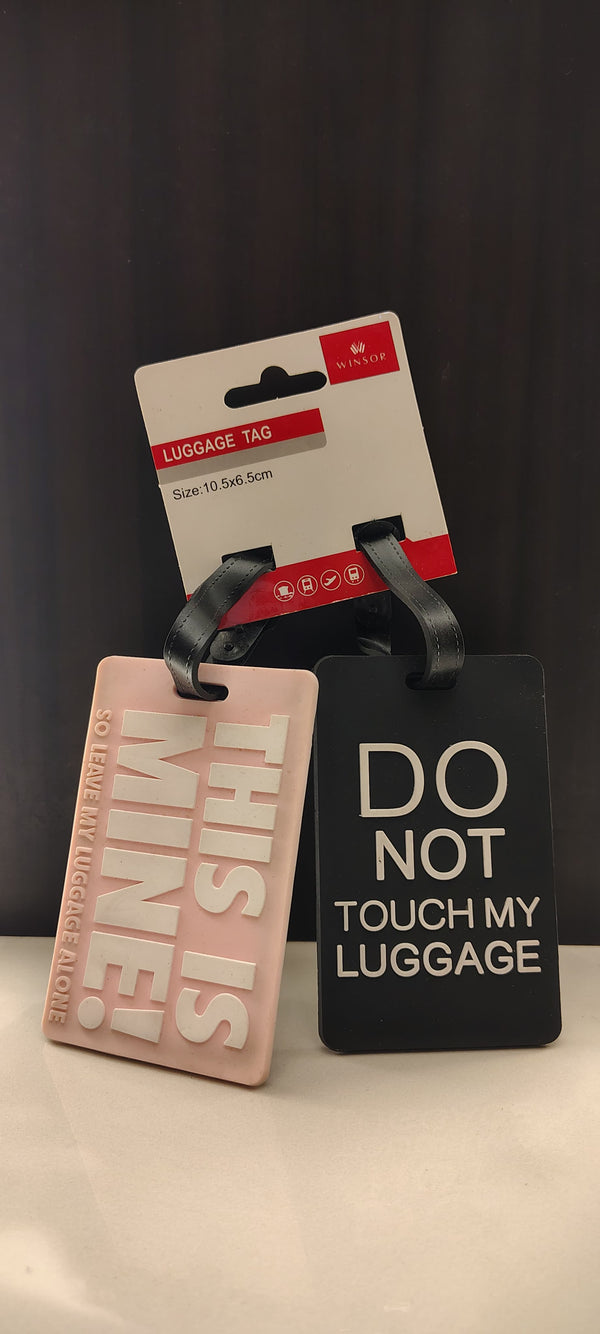 Set of Cream and Black Tags