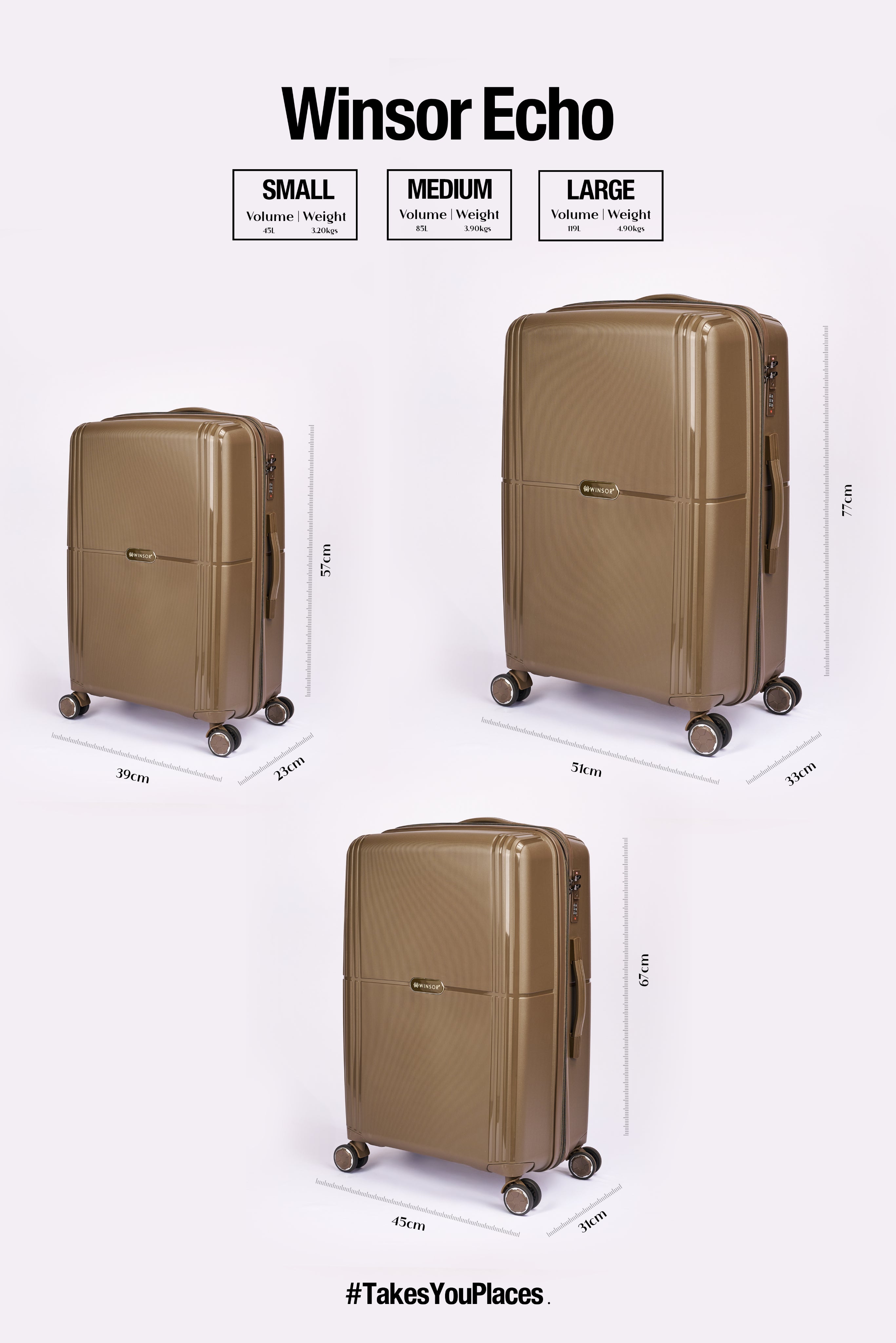 Echo Check-In Large Hard Luggage